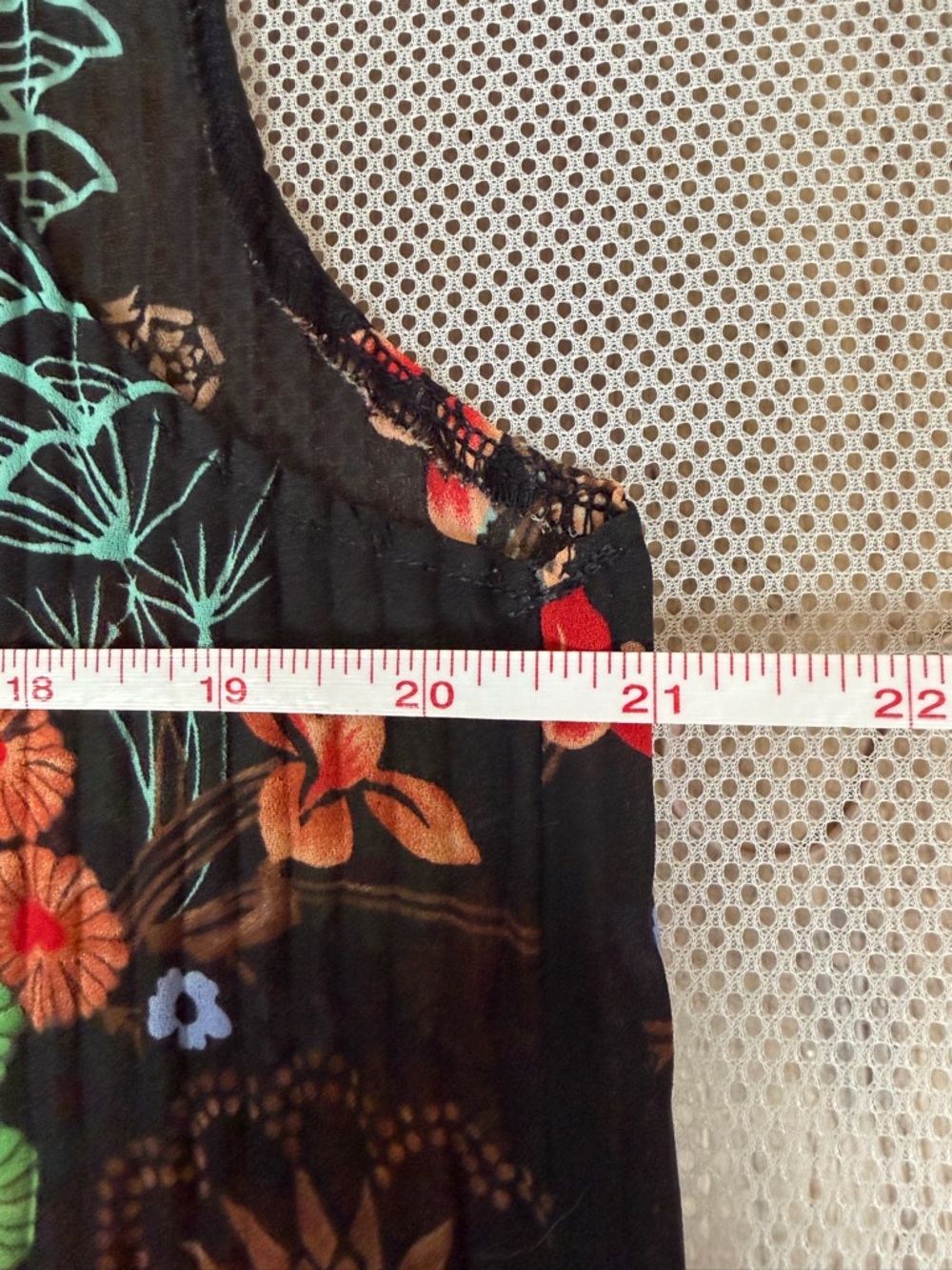 Sere Nade Floral Plisse Sleeveless Button-Down Blouse Art To Wear Boho Top L EUC - Picture 11 of 15